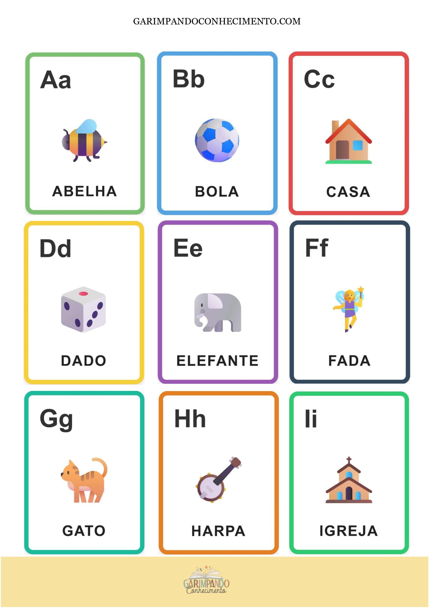 Cards Alfabeto 4 Cards Alfabeto - Imagem 4