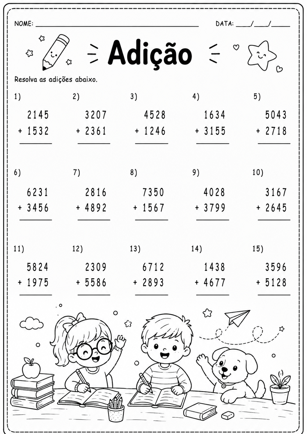 Avaliação de Matemática - Adição - 4 2 Avaliação de Matemática - Adição - 4 - Imagem 2