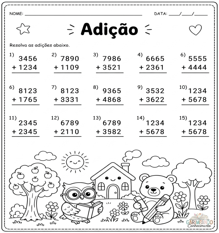 PROVA 1 - ADIÇÃO