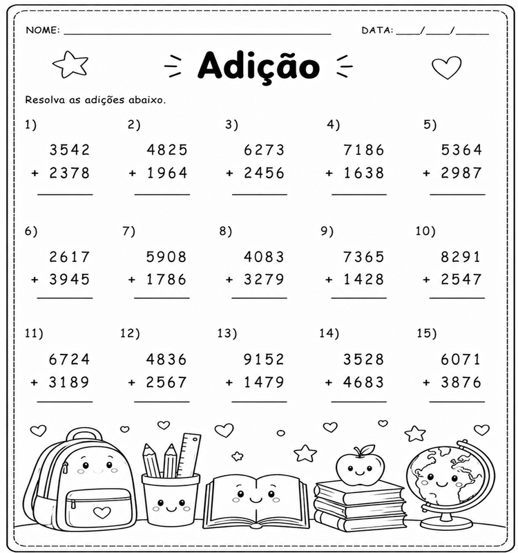PROVA 2 - ADIÇÃO