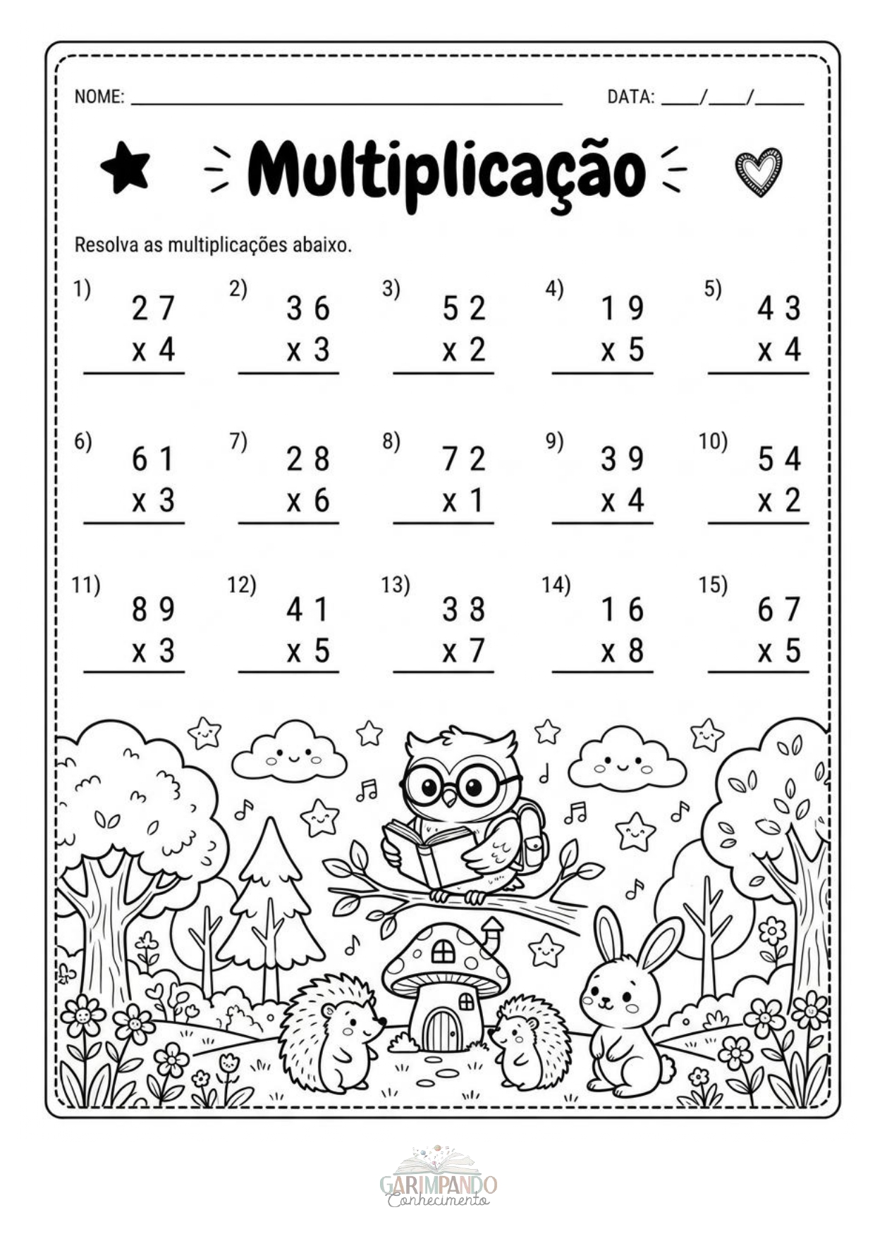 Avaliação Multiplicação