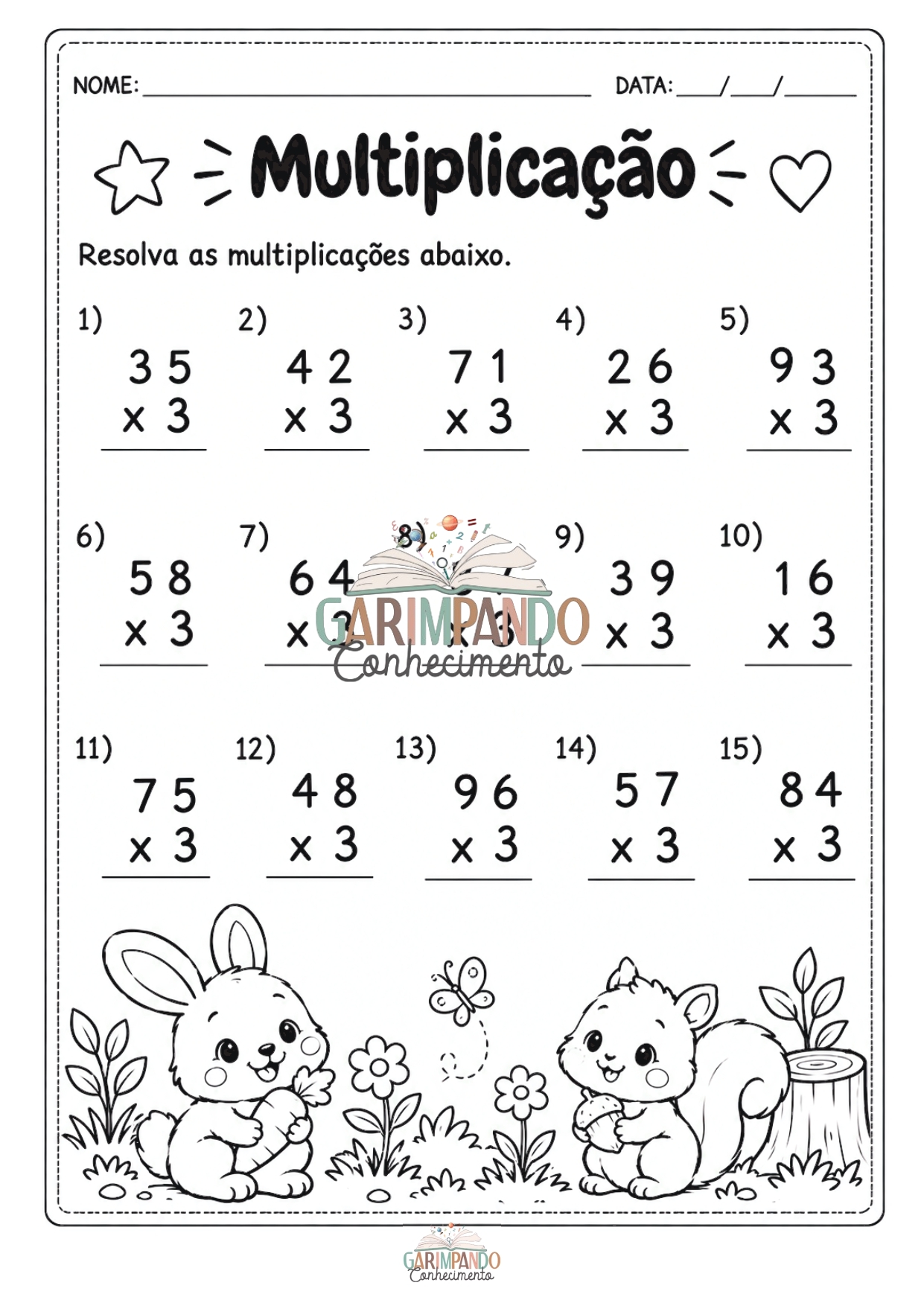 Avaliação de matematica